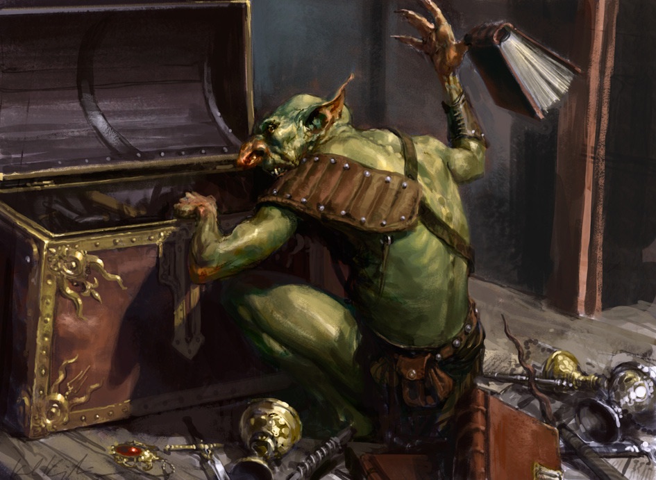 goblin in treasure chest